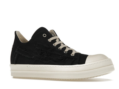 Rick Owens DRKSHDW Slashed Low Sneaks Black Milk