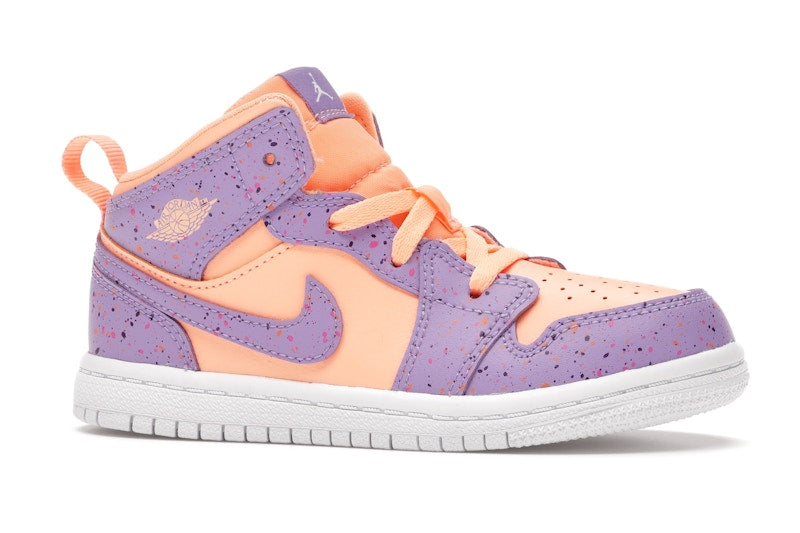 Jordan 1 Mid Paint Splatter Orange Purple (TD)