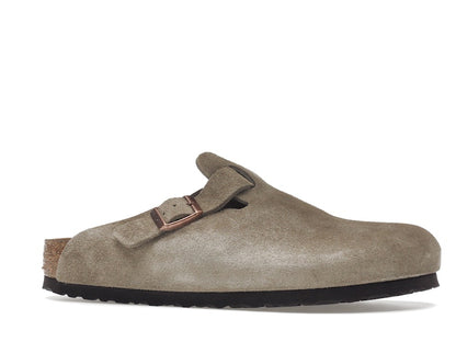 Birkenstock Boston Soft Footbed Suede Taupe