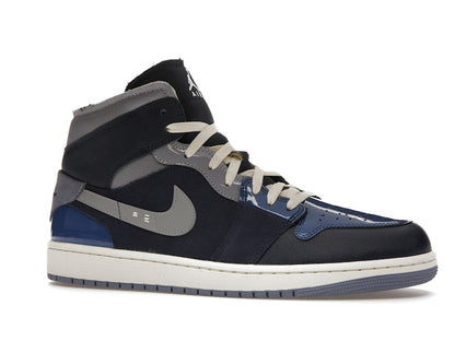 Jordan 1 Mid SE Craft Obsidian French Blue Ashen Slate White