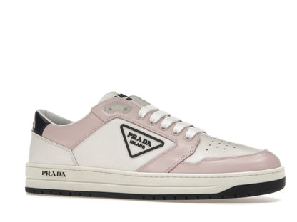 Prada District Sneaker White Pink Perforated Leather (Women's)