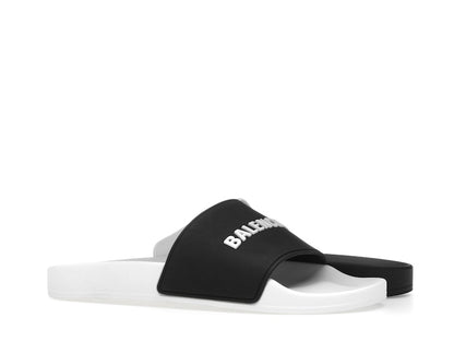 Balenciaga Pool Slides White Black (Women's)