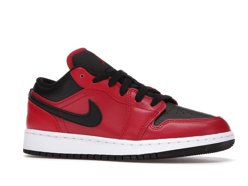 Jordan 1 Low Gym Red Black Pebbled (GS)