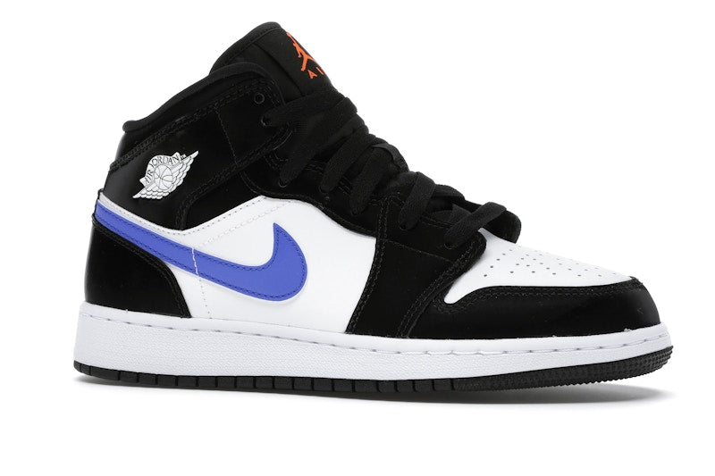 Jordan 1 Mid Black Racer Blue White (GS)