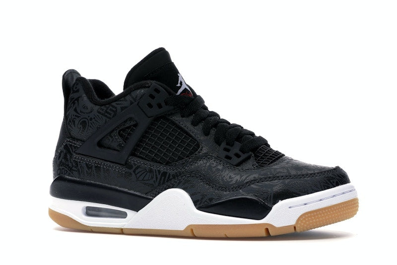 Jordan 4 Retro Laser Black Gum (GS)
