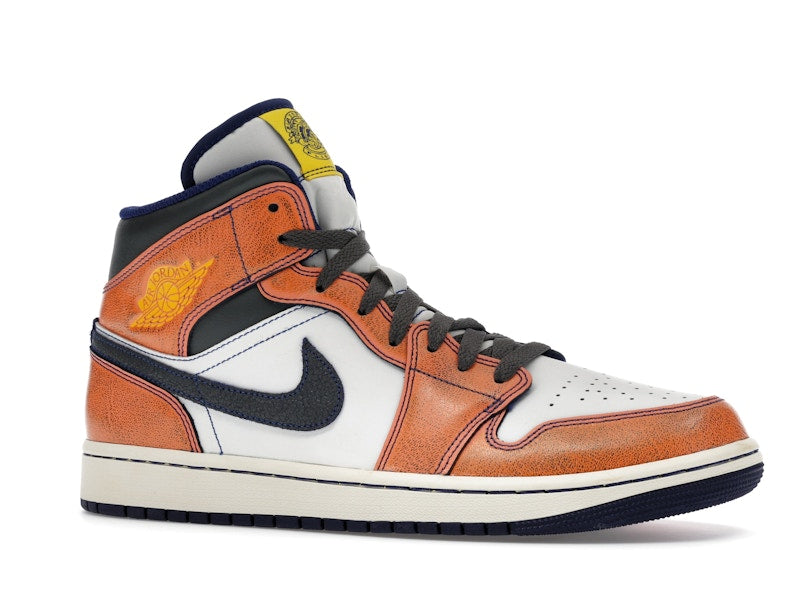 Jordan 1 Mid SE Summit White Crimson Bliss Deep Royal Blue Iron Grey