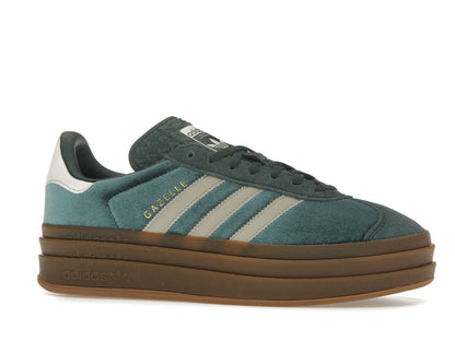 adidas Gazelle Bold Mineral Green Velvet (Women's)