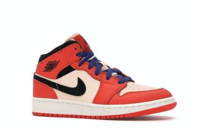 Jordan 1 Mid Team Orange Black (GS)