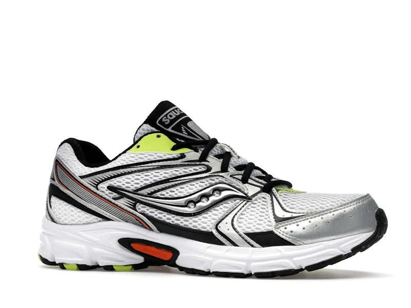 Saucony Grid Ride Millennium White Silver Lime Orange