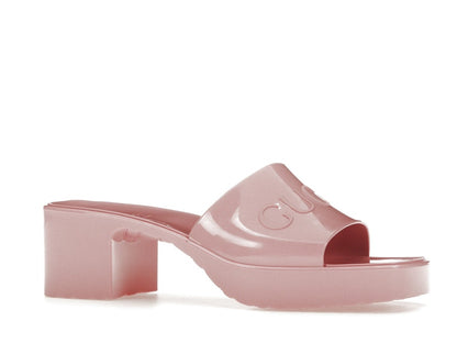 Gucci 60mm Slide Sandal Pink Rubber