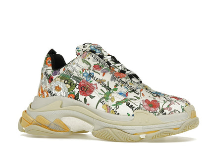 Gucci x Balenciaga The Hacker Project Triple S  Flora Print