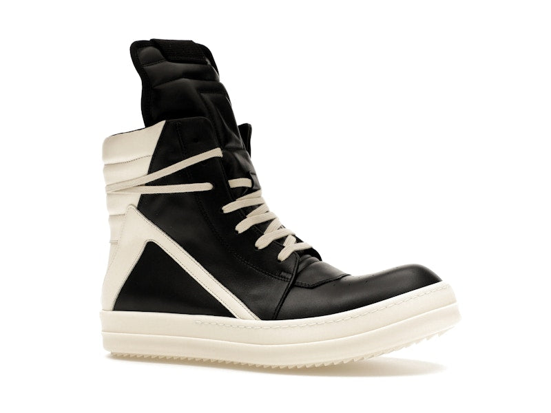 Rick Owens Luxor Geobasket Black Milk