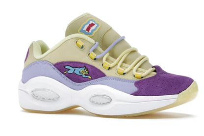 Reebok Question Low BBC Ice Cream Running Dog Yellow Purple