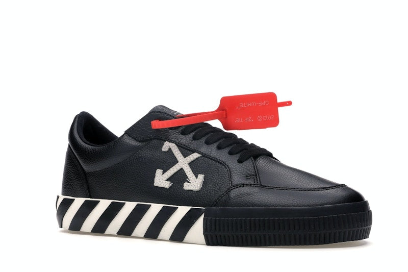 OFF-WHITE Vulc Low Black Leather FW19