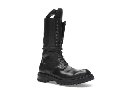 Rick Owens Army Laced Boot Black