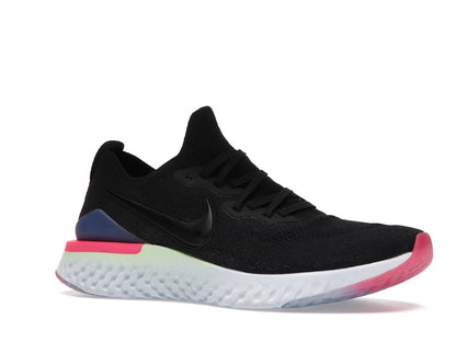 Nike Epic React Flyknit 2 Black Sapphire Hyper Pink