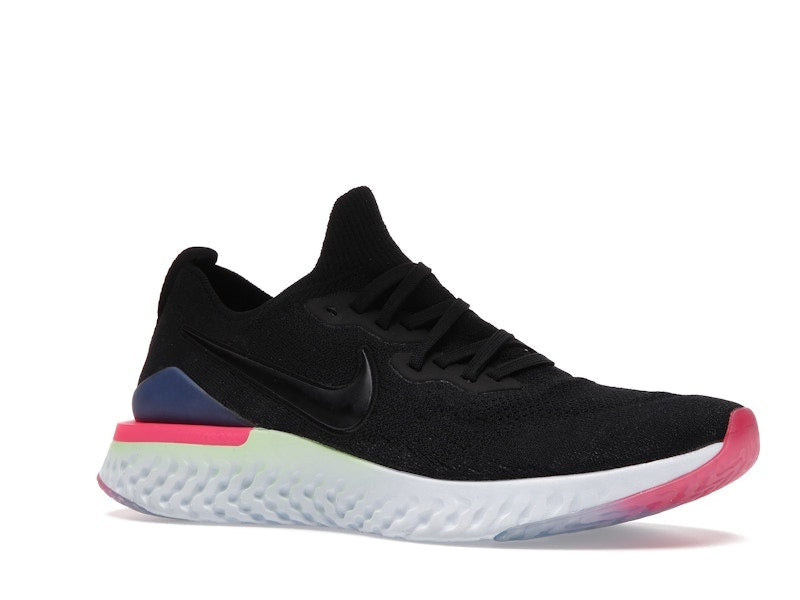 Nike Epic React Flyknit 2 Black Sapphire Hyper Pink