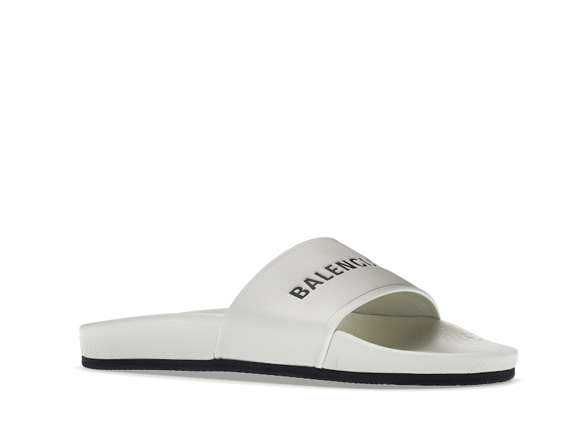 Balenciaga Pool Slide White Black (Women's)
