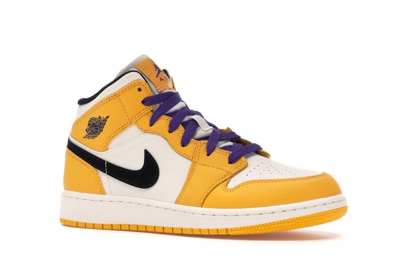 Jordan 1 Mid SE Lakers (GS)