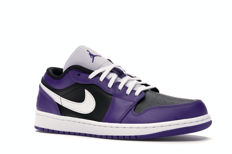 Jordan 1 Low Court Purple Black