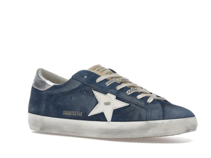 Golden Goose Super-Star Aviator Blue Cream Silver