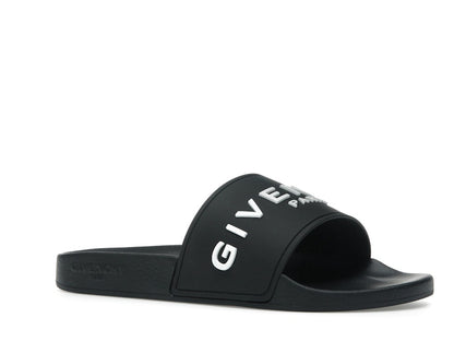 Givenchy Paris Slide Sandals Black