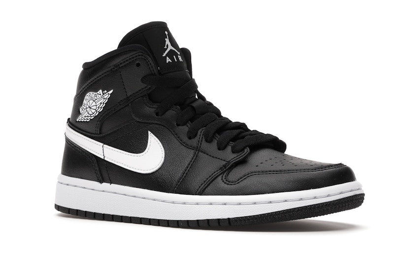 Jordan 1 Mid Black White (Women's)