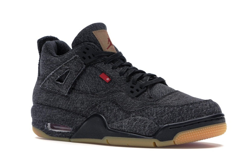 Jordan 4 Retro Levi's Black (GS) (Blank Tag)