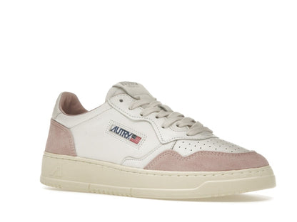 Autry Medalist Leather Low White Powder (Women's)