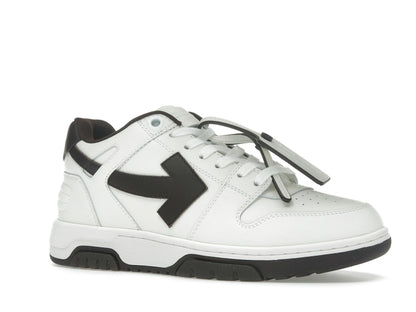 OFF-WHITE Out Of Office OOO Low Tops White Brown