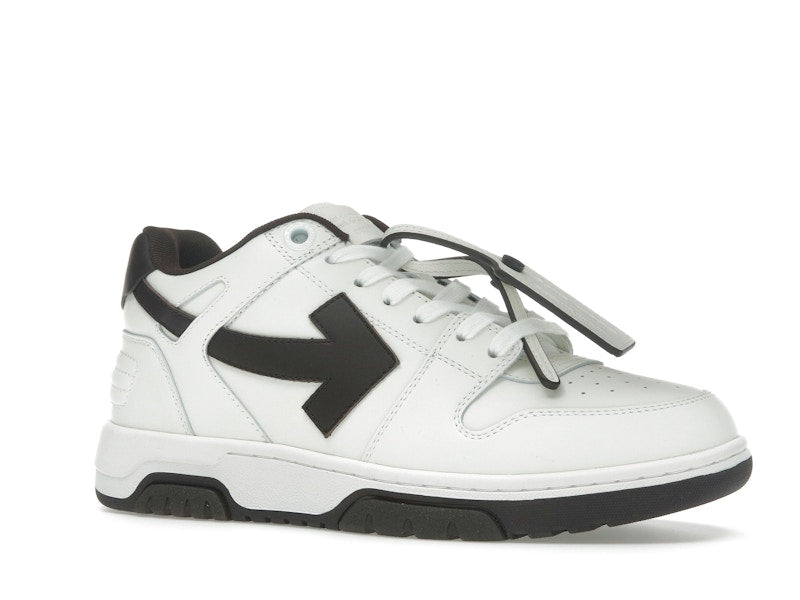 OFF-WHITE Out Of Office OOO Low Tops White Brown