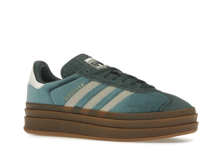 adidas Gazelle Bold Mineral Green Velvet (Women's)