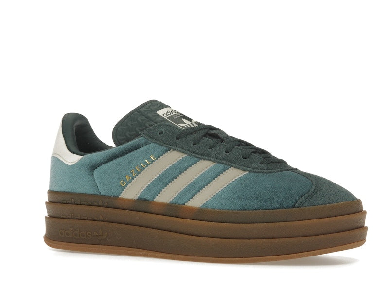 adidas Gazelle Bold Mineral Green Velvet (Women's)