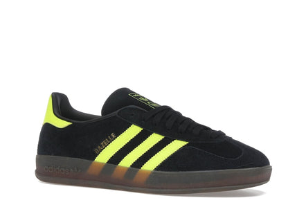adidas Gazelle Indoor Core Black Solar Yellow Cloud White