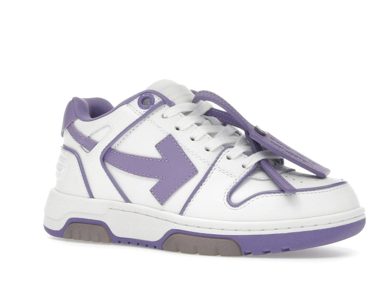 OFF-WHITE Out Of Office OOO Low Tops Outlined White Lilac Purple (Women's)