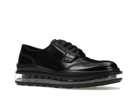 Prada Lace-Up Derby Black Brushed Leather