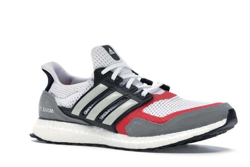 adidas Ultra Boost S&L White Grey Scarlet
