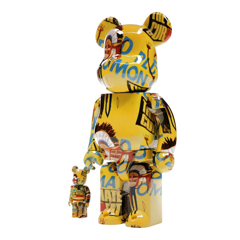 Bearbrick Andy Warhol x Jean-Michel Basquiat #3 100% & 400% Set