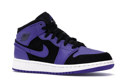 Jordan 1 Mid Black Dark Concord (GS)