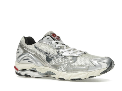 Mizuno Wave Rider 10 White Black Rythmic Red