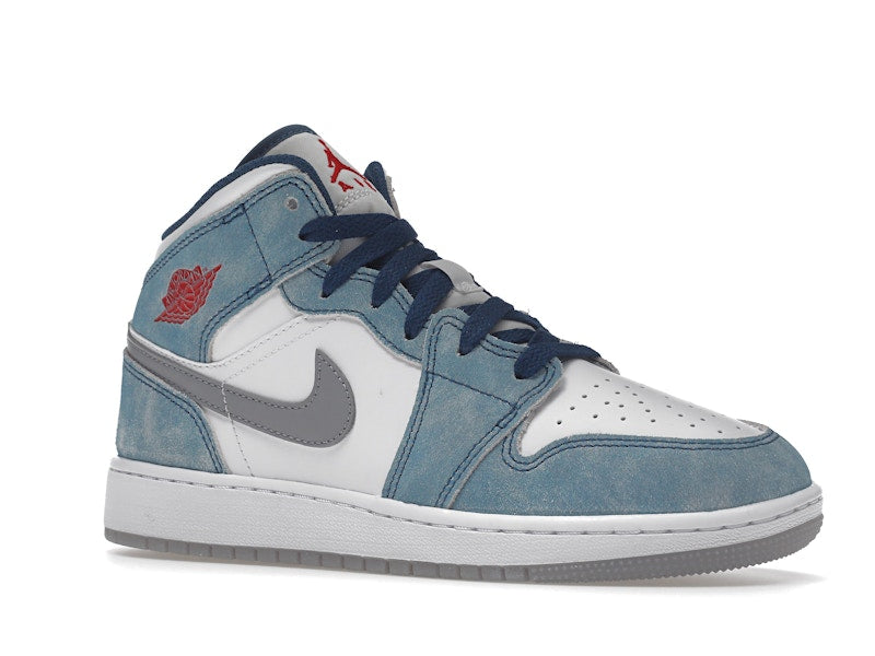 Jordan 1 Mid SE French Blue Light Steel (GS)