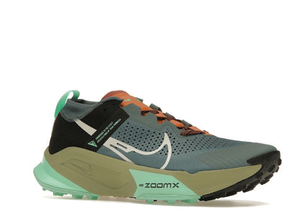 Nike ZoomX Zegama Trail Light Slate Grey Glow Green Bone Black
