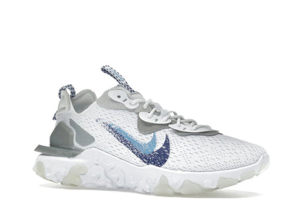 Nike React Vision White Double Blue Swoosh