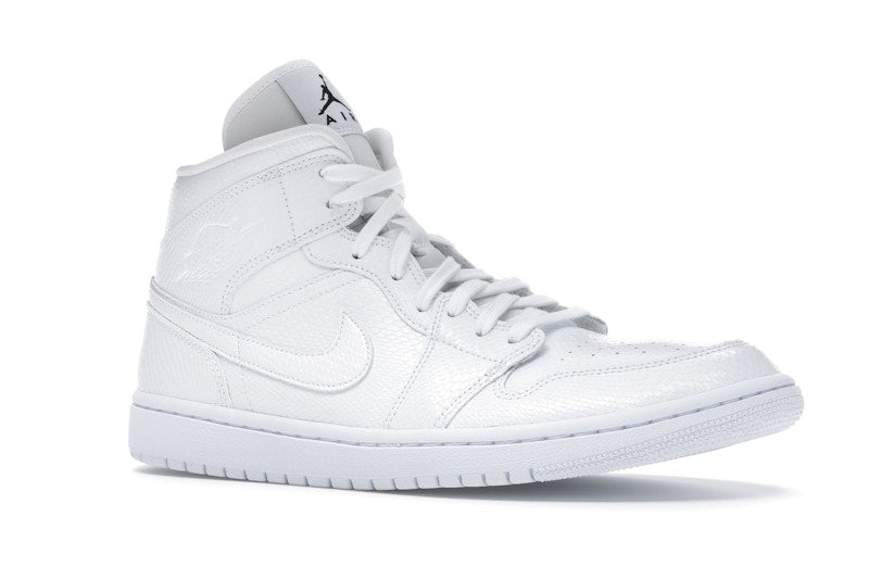 Jordan 1 Mid White Snakeskin (Women's)
