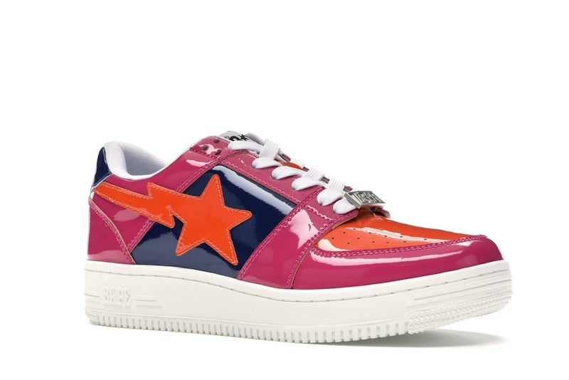 A Bathing Ape Bape Sta Low Color Block Pink Orange Navy