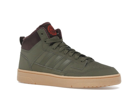 adidas Rapid Court Mid Winterized Olive Strata Shadow Brown Gum