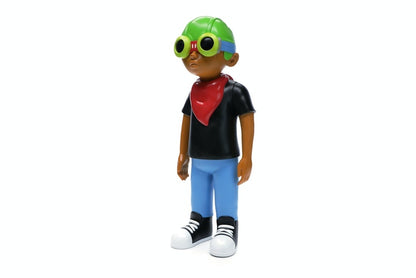 Hebru Brantley x Mindstyle Fly Boy Black Tee Vinyl Figure Multi