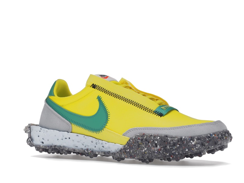 Nike Waffle Racer Crater Yellow Strike Roma Green (Women's)