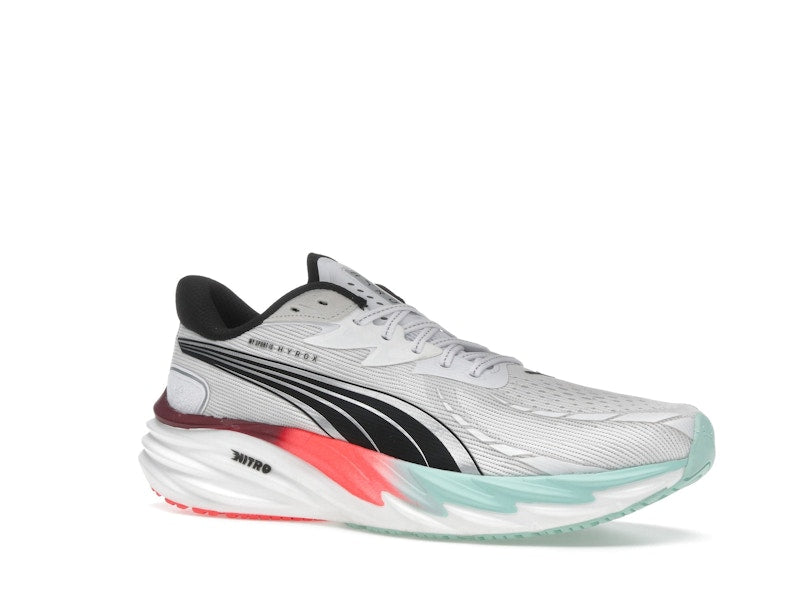 Puma Velocity Nitro 4 Hyrox White Mint Melt Glowing Red (Women's)