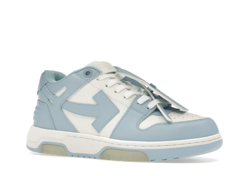 OFF-WHITE OOO Low Out Of Office Calf Leather White Light Blue